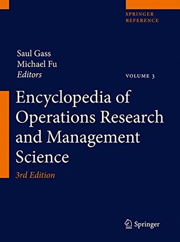 Cover of Encyclopedia of operations research and management science