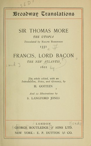 Cover of Utopia