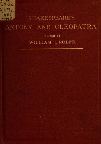 Cover of Antony and Cleopatra