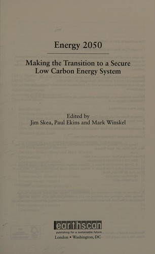 Cover of Energy 2050