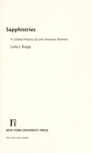 Cover of Sapphistries