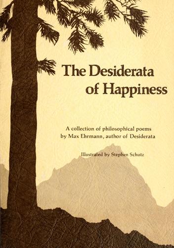 Cover of The desiderata of happiness