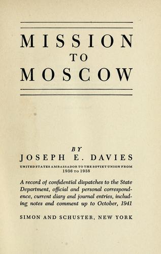Cover of Mission to Moscow