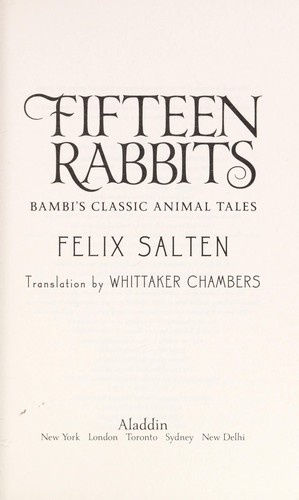 Cover of Fifteen rabbits