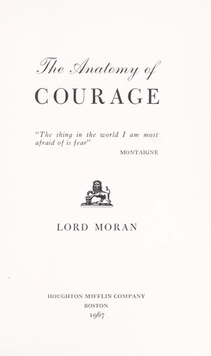 Cover of The Anatomy of Courage