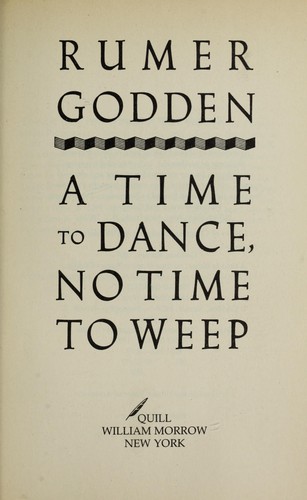 Cover of Time to Dance, No Time to Weep