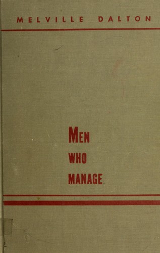 Cover of Men who manage