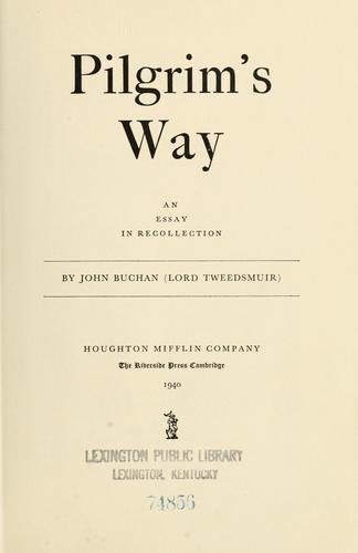 Cover of Pilgrim's way