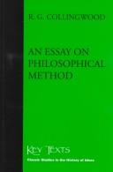 Cover of An Essay on Philosophical Method (Key Texts)