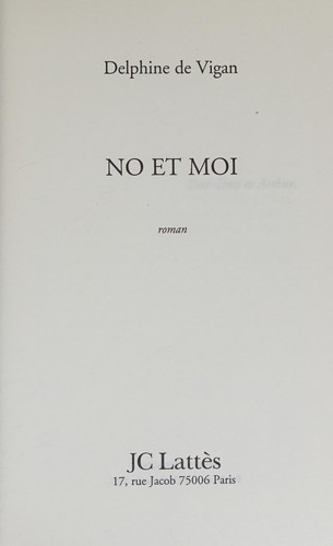 Cover of No et moi