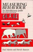 Cover of Measuring behaviour