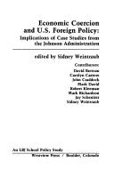 Cover of Economic Coercion and U. S. Foreign Policy