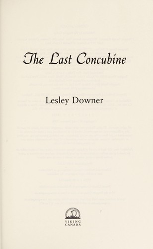 Cover of The last concubine