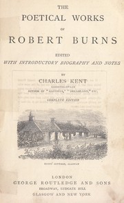 Cover of Burns' Poetical Works
