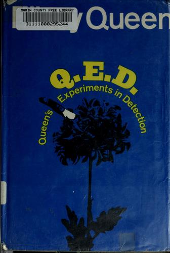 Cover of Q.E.D.: Queen's experiments in detection