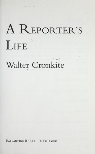 Cover of A Reporter's Life