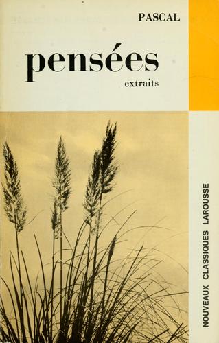 Cover of Pensées
