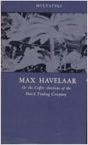 Cover of Max Havelaar of de koffijveilingen der Nederlansche handelmaatschappij