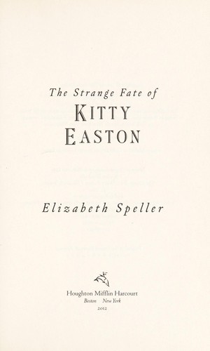 Cover of The strange fate of Kitty Easton