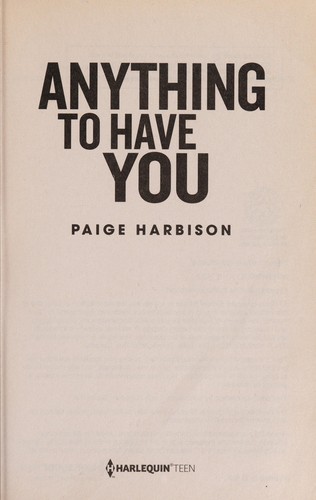 Cover of Anything to have you