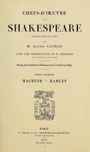 Cover of Plays (Hamlet / Macbeth)