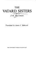 Cover of Les sœurs Vatard
