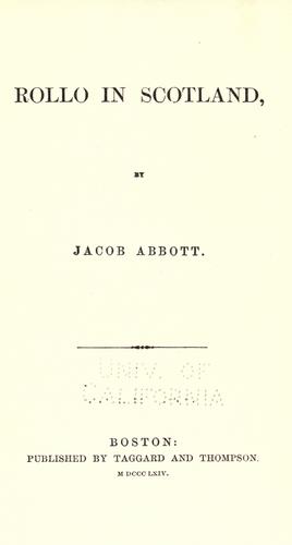 Cover of Rollo in Scotland