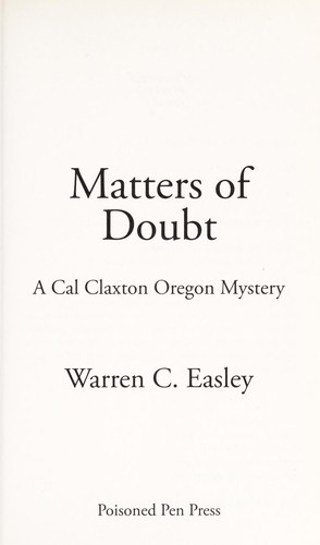 Cover of Matters of doubt
