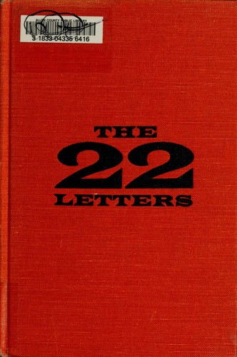 Cover of The twenty-two letters