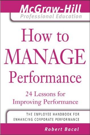 Cover of How to manage performance