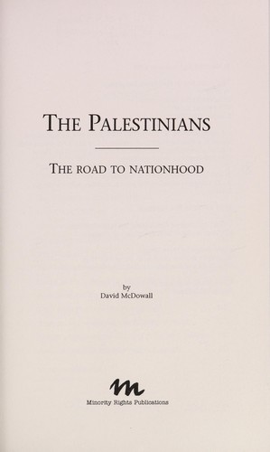 Cover of The Palestinians