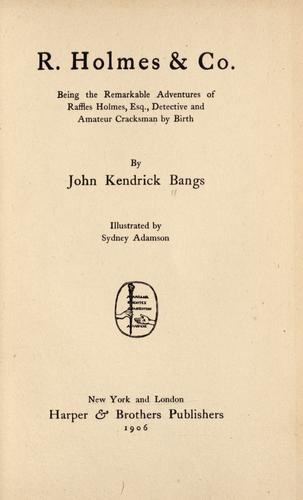 Cover of R. Holmes & Co.