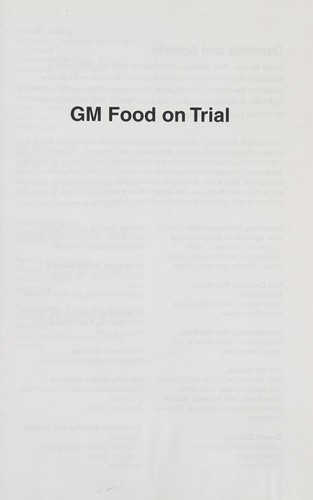 Cover of GM food on trial