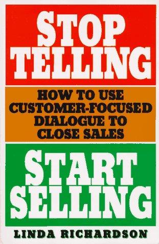 Cover of Stop telling, start selling