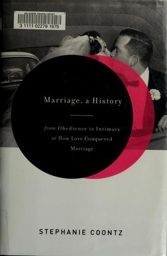 Cover of Marriage, a history