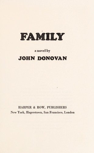 Cover of Family