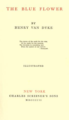 Cover of The blue flower