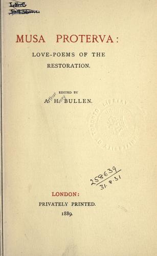 Cover of Musa proterva