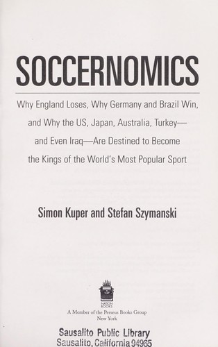 Cover of Soccernomics