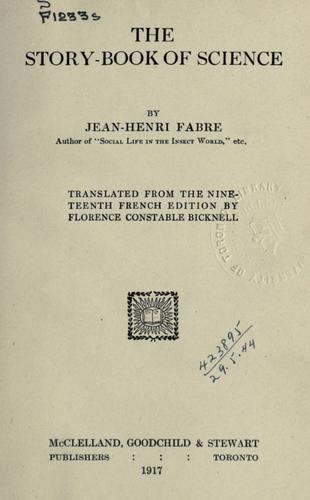 Cover of The story-book of science