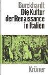 Cover of Die Cultur der Renaissance in Italien