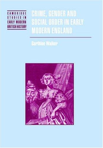 Cover of Crime, Gender and Social Order in Early Modern England