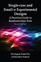 Cover of Single-case and small-n experimental designs