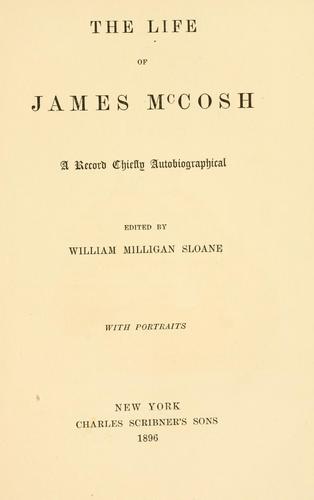 Cover of The life of James McCosh