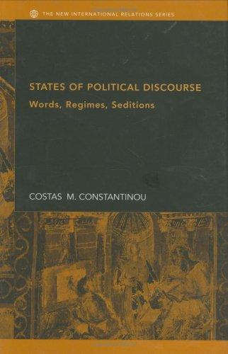 Cover of States of political discourse