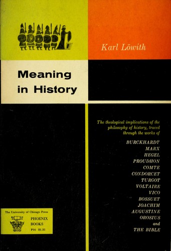 Cover of Meaning in history