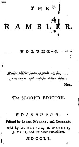 Cover of The rambler
