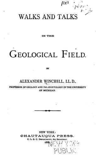 Cover of Walks and talks in the geological field