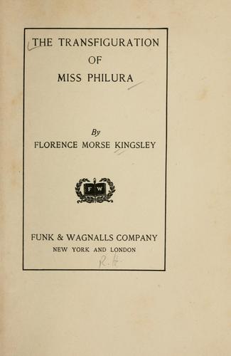 Cover of The transfiguration of Miss Philura