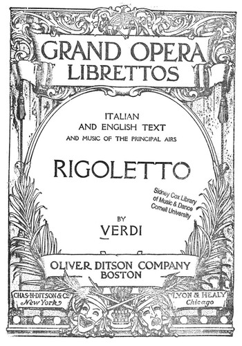 Cover of Rigoletto